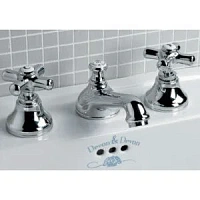 Смеситель для раковины, 3 отверстия, хром, Devon&Devon City