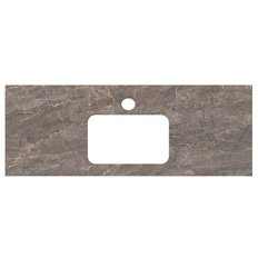 Столешница для встраиваемых снизу раковин Kerama Marazzi Plaza Classic 120 см Парнас пепельный лаппатированный