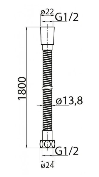 Шланг для душа Cezares CZR бронза CZR-FMDC2-180-02 (детальная фотография), шланги для душа