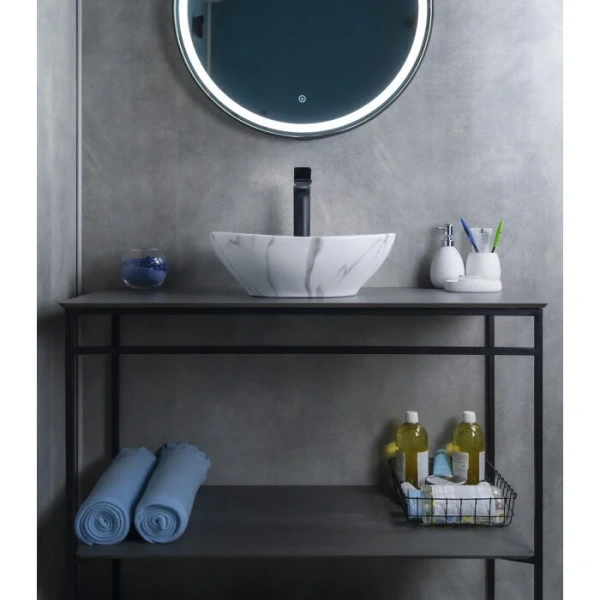 Раковина GID Lago Mnc138C 41 см под камень 54473 (детальная фотография), белые