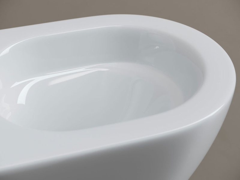 Унитаз подвесной Ceramicanova Whirl сиденье микролифт CN11007T (детальная фотография), безободковые, сиденье с микролифтом 