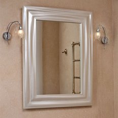 Зеркало, цвет рамы перламутр бежевый глянец, La Beaute Holly