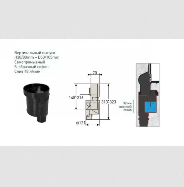 Душевой лоток BERGES Wall 60 см матовый хром 090056 (детальная фотография), нет в наличии