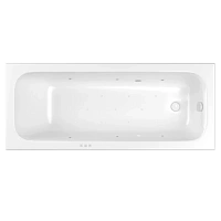 Ванна гидромассажная акриловая Whitecross Vibe 0105.180075.100.RELAX.WH, 180 x 75 см, белая, форсунки белые