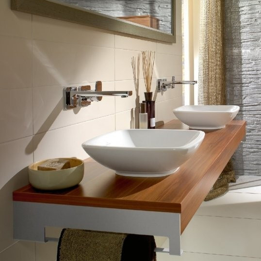 Раковина Villeroy & Boch Loop & Friends 38 см накладная 51490001 (детальная фотография), современные, hi-tech