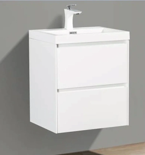 Тумба под раковину подвесная BelBagno Pietra Mini 50 см bianco lucido - фото 3