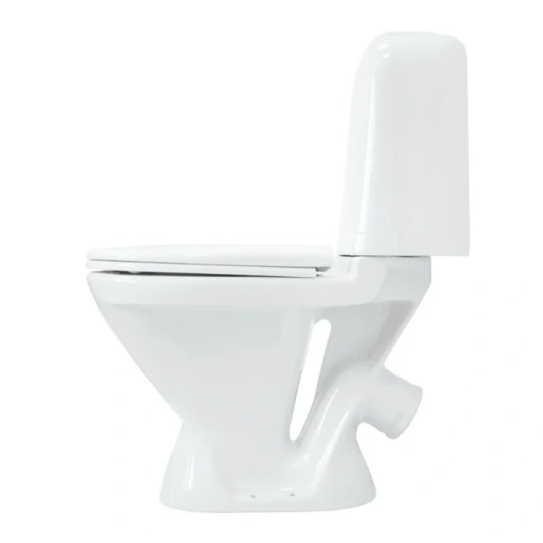 Унитаз компакт Sanita Самарский белый WC.CC/Samarsky/1-P/WHT.G/S1 (детальная фотография), современные, hi-tech, круглые