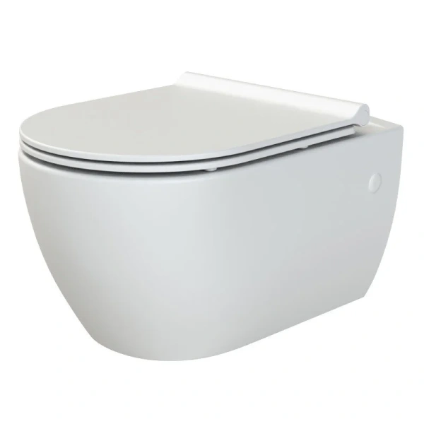 Унитаз подвесной Boheme Bianca белый матовый 963-SET-2-MW (детальная фотография)