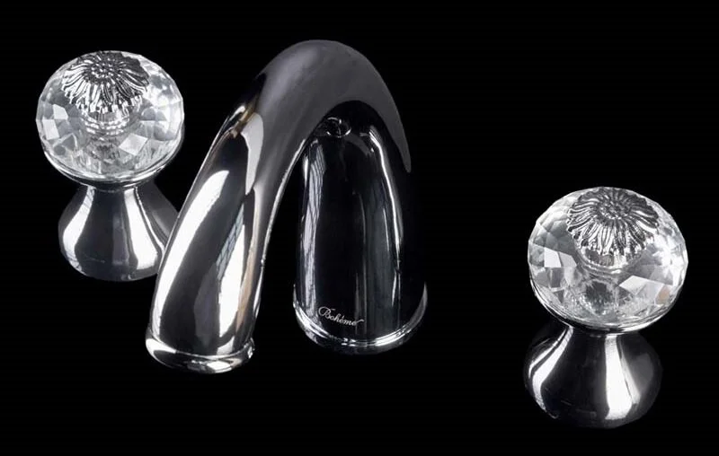 Смеситель для раковины Boheme Flora округлый (детальная фотография)