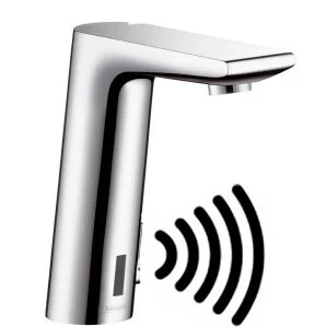 Смеситель для раковины Hansgrohe Metris S сенсорный 31102000 (детальная фотография)