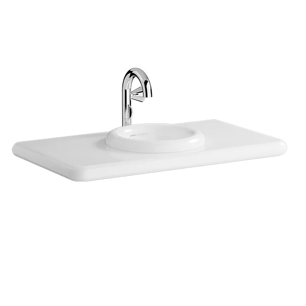 Раковина VitrA Liquid 40 см встраиваемая 7311B403-0016 (детальная фотография), 40 см