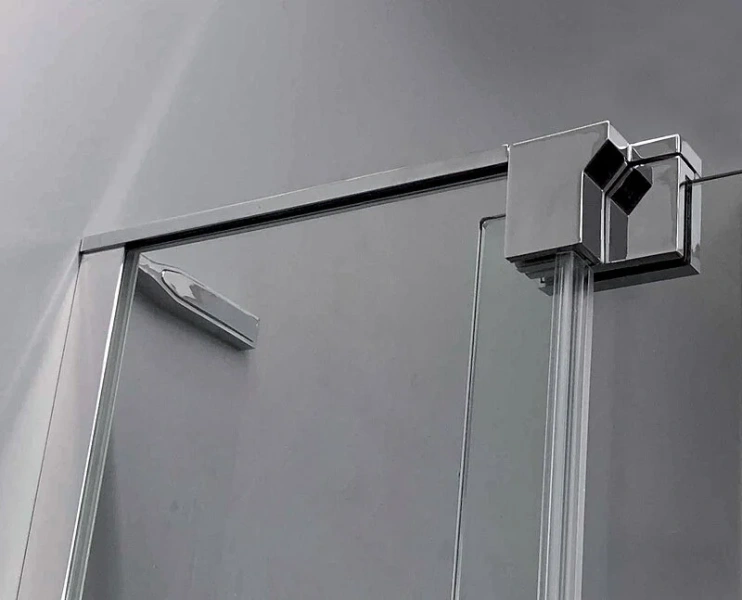 Душевой уголок Cezares Slider 100х90 см стекло серое профиль хром SLIDER-AH-1-90-90/100-GRIGIO-Cr (детальная фотография), в наличии