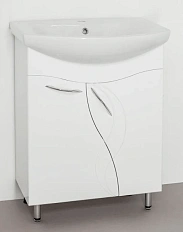 Тумба с раковиной напольная Style Line Амелия ЛС-00000009 65 см с дверцами