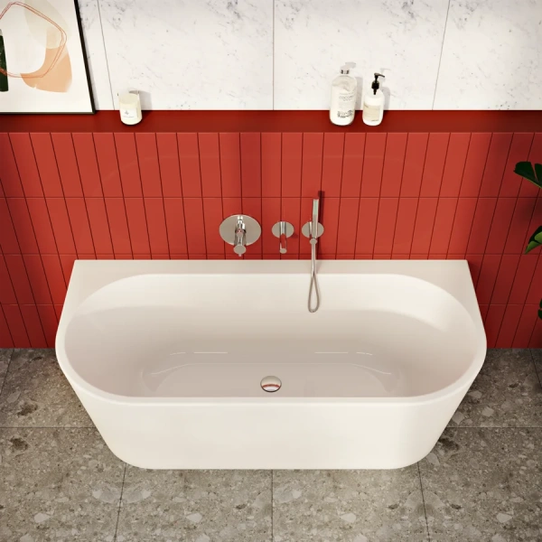 Ванна акриловая Vitra Geo 180 x 80 см, белая, 65420006000 (детальная фотография), 180х80