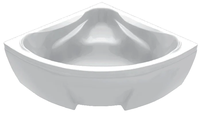 Акриловая ванна C-Bath Aurora CBS001002 130 х 130 см, белая (детальная фотография), полукруглые