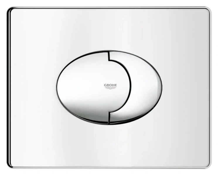 Клавиша смыва Grohe Skate Air матовый хром 38506P00 (детальная фотография), слив эконом-стандарт с двумя клавишами