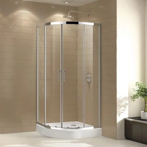 Душевой уголок Cezares Eco 80x80 см стекло рифленое ECO-O-R-2-80-P-Cr (детальная фотография)