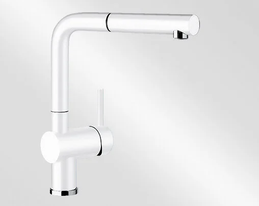 Смеситель для кухни белый Blanco Linus-S 516692 (детальная фотография), белые
