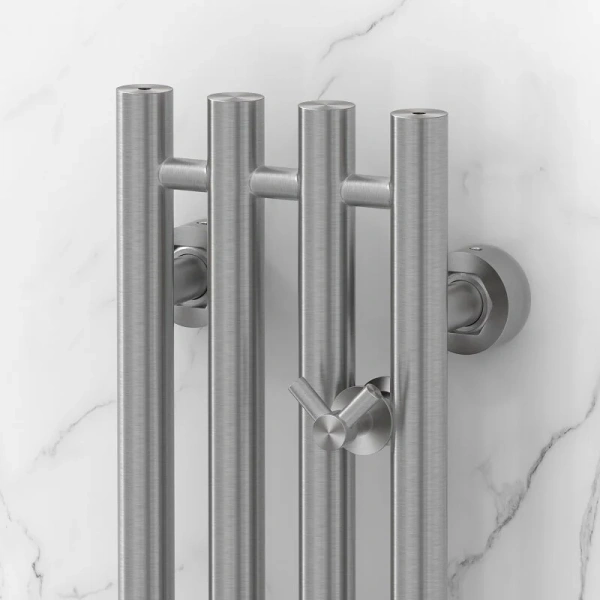 Полотенцесушитель водяной Сунержа Кантата PRO 15х120 см сатин 071-0446-1215 (детальная фотография), вертикальные, узкие, другие