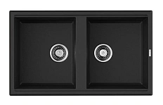 Мойка для кухни Omoikiri Tedori 86-2-BL 86 см черная