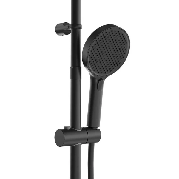 Душевая стойка Kerama Marazzi Fonte черная матовая FO.202.KM.BLK.M (детальная фотография), в наличии