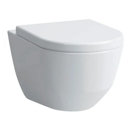 Унитаз подвесной Laufen Pro белый с горизонтальным выпуском c покрытием LCC - фото 6