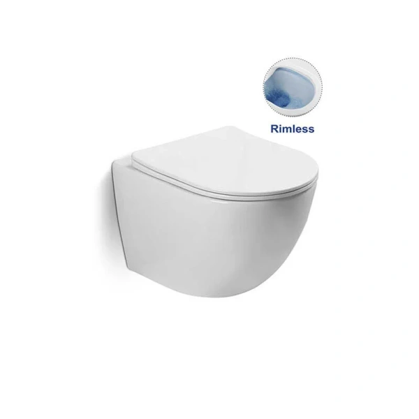 Унитаз подвесной Vincea Globo VT1-14S безободковый (детальная фотография), фаянс, керамика