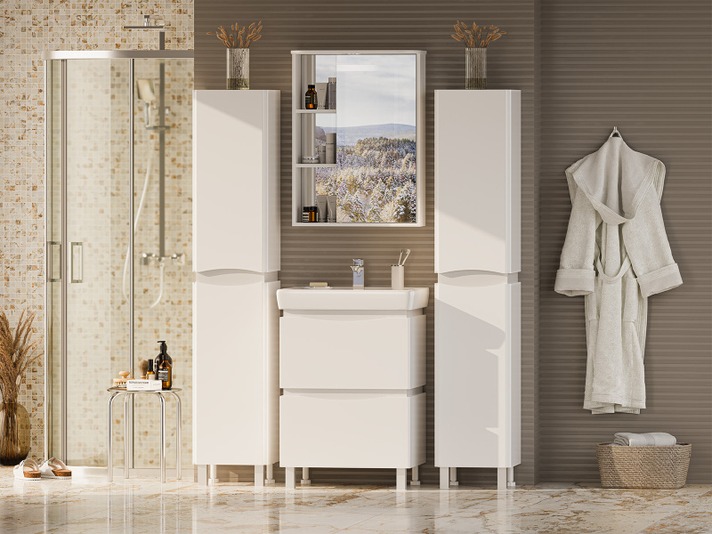 Зеркальный шкаф для ванной Misty Венера П-Внр04060 (детальная фотография), навесные