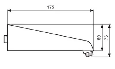 Кронштейн для верхнего душа Emmevi CRC00650 C00650CR (детальная фотография), в наличии
