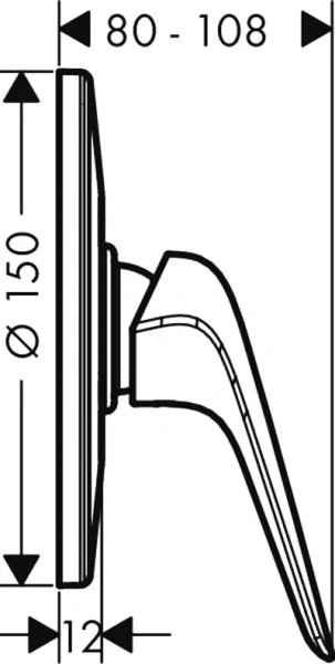Смеситель для душа Hansgrohe Novus 71067000 скрытый монтаж (детальная фотография), для душа