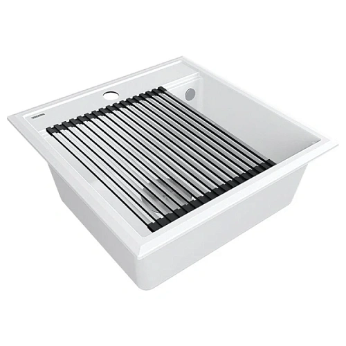 Мойка для кухни Paulmark Stepia 50 см белая - фото 1