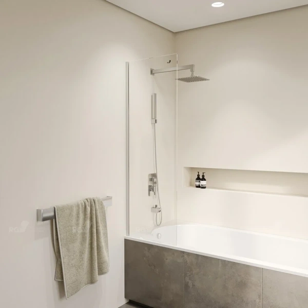 Шторка для ванны RGW Screens SC-056 40x150 см профиль хром 351105640-11 (детальная фотография), неподвижные