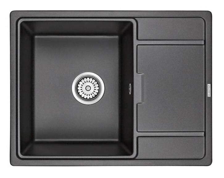 Мойка для кухни Paulmark Weimar 65 см черная PM216550-BL (детальная фотография)