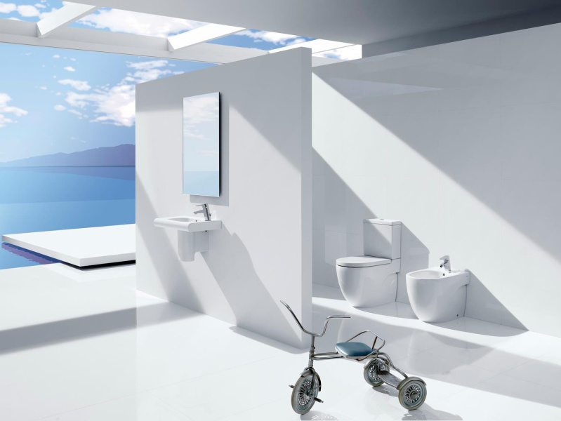 Раковина 35х32 см Roca Meridian-N 327249000 (детальная фотография), подвесные