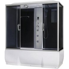 Душевой бокс River Sena 170x70 см с поддоном стекло тонированное