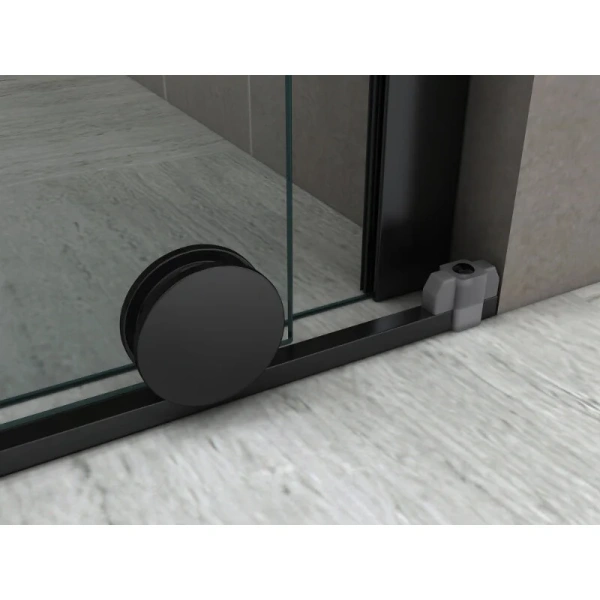 Душевая дверь Abber Komfort 120 см стекло прозрачное AG09120B (детальная фотография), раздвижные