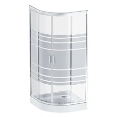 Душевой уголок Am.Pm Tender 90x90 см профиль хром, стекло прозрачное