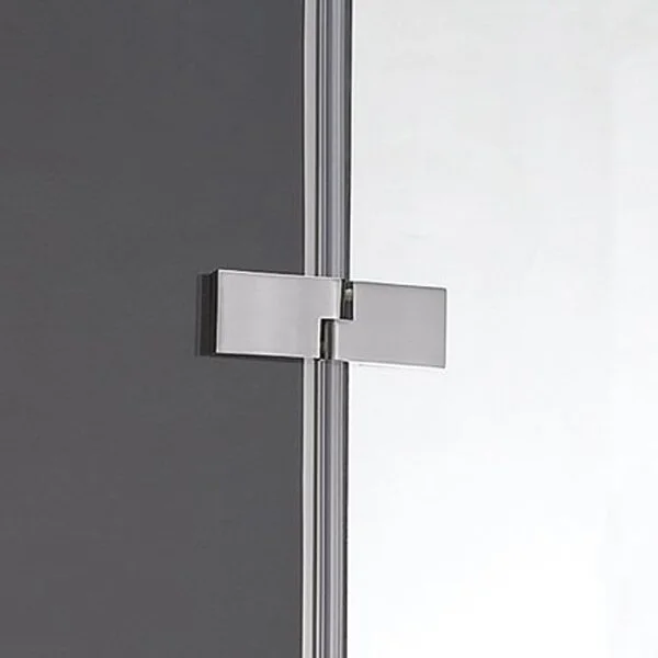 Душевой уголок Cezares Bergamo 100х100 см стекло прозрачное, профиль хром BERGAMO-W-R-2-100-ARCO-C-Cr-IV (детальная фотография), 100х100