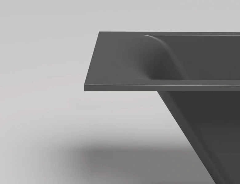 Ванна из искусственного камня Salini Cascata Kit 170x75 см встраиваемая, белый глянцевый 104313G (детальная фотография), 170 см