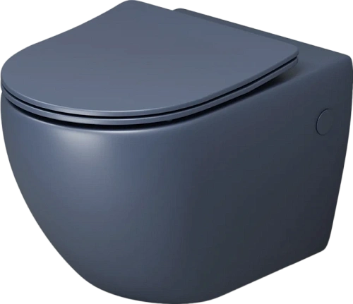 Унитаз подвесной Grossman Color синий матовый - фото 6