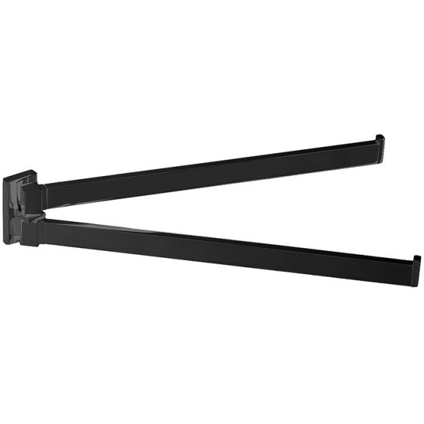 Полотенцедержатель Colombo Look B1612 двойной (детальная фотография), хром, белые, черные