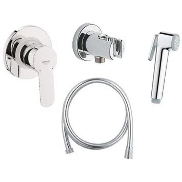 Гигиенический душ со смесителем Grohe BauEdge хром 124898 (детальная фотография)
