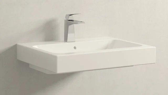 Смеситель для раковины Grohe Allure Brilliant 23114000 (детальная фотография), с 1 монтажным отверстием