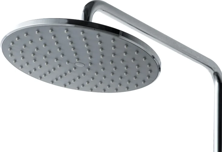 Душевая стойка Bravat Rhein со смесителем F6429564CP-A-ENG (детальная фотография), рычажные