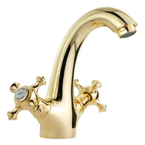 Смеситель для раковины Migliore Prestige золото - фото 3