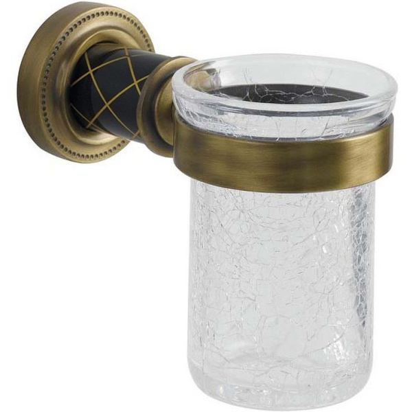 Стакан для ванной Boheme Murano декор черный 10904-B-BR (детальная фотография)