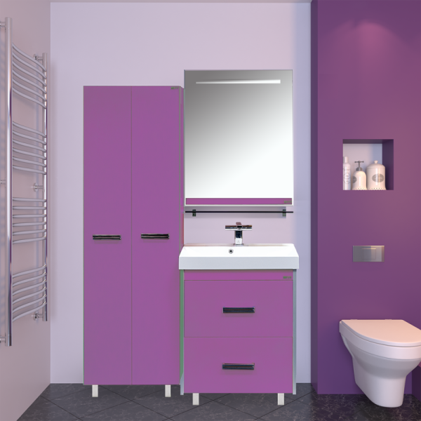 Зеркало с полочкой, цвет  сиреневый, Misty Джулия Л-Джу03065-1510 (детальная фотография), по запросу