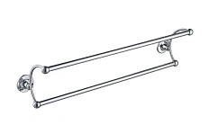 Полотенцедержатель двойной Timo Nelson хром 150056/00