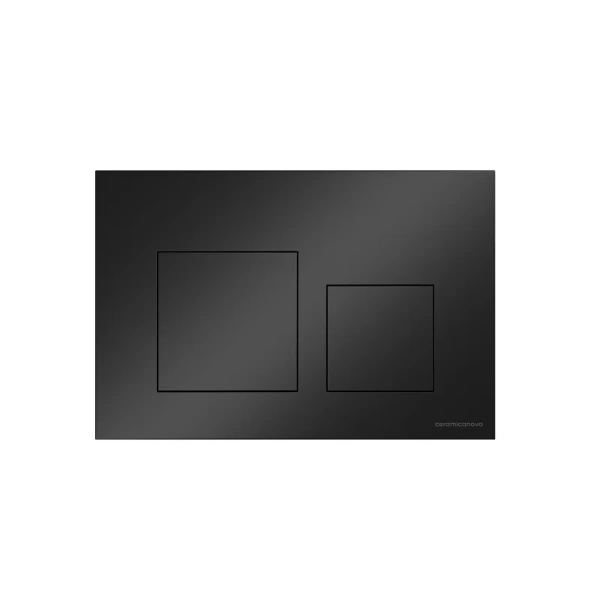Клавиша смыва Ceramica Nova Balance черная матовая CN12-002MB (детальная фотография)