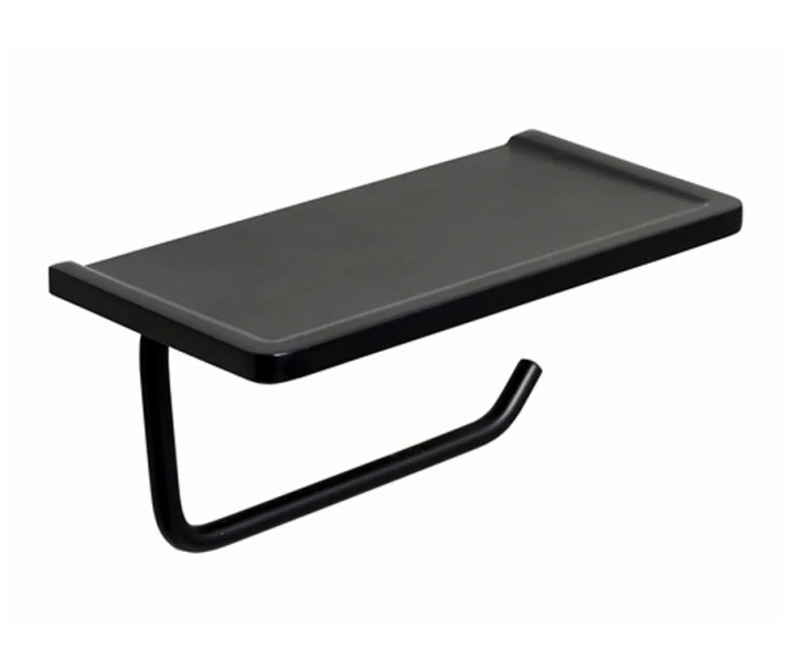 Бумагодержатель WasserKRAFT Elbe с полочкой для телефона K-1525 (детальная фотография)